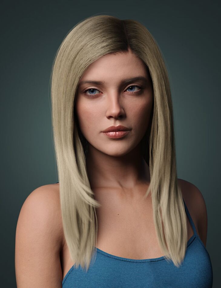 Renne Hair with dForce for Genesis 9 ‣ DAZ 3D & Poser ‣ AssetsFree.com