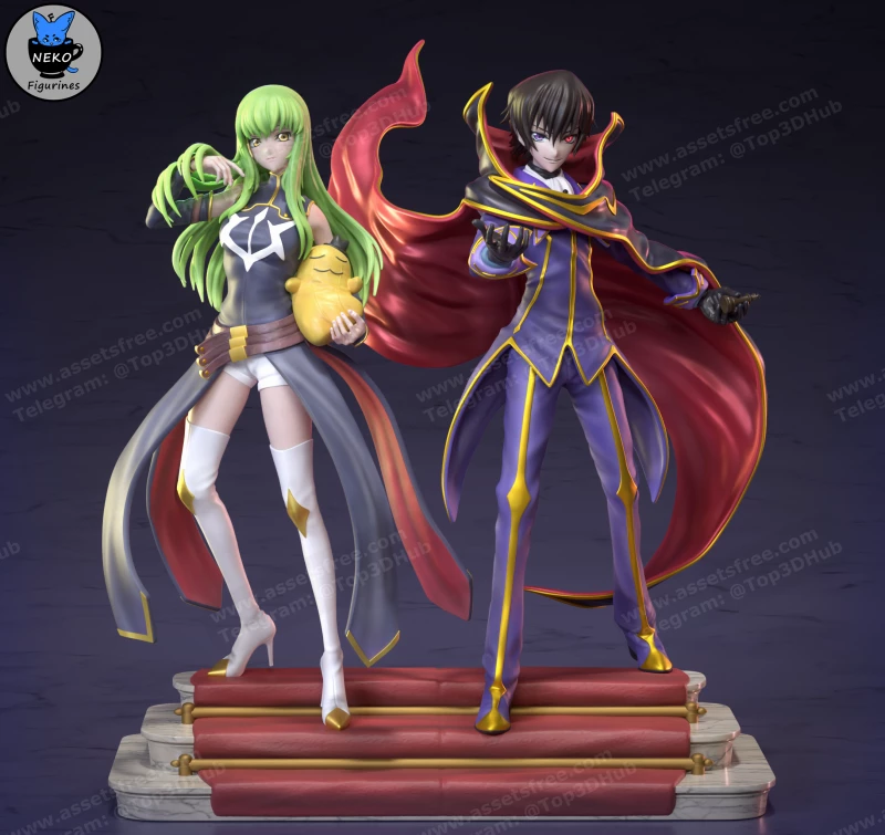 Lelouch and C.C - Code Geass