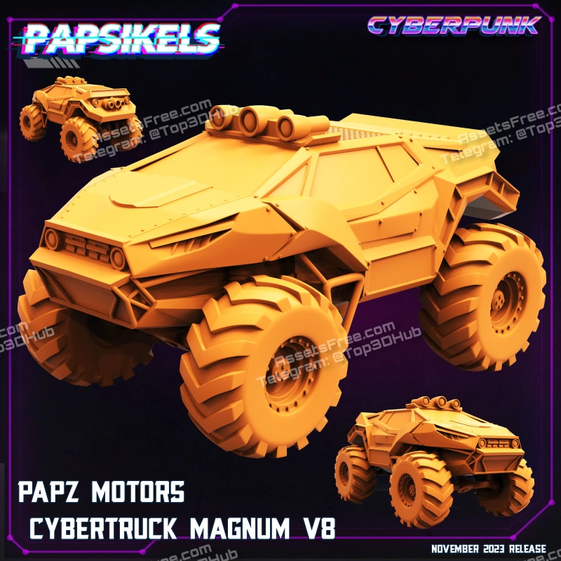 Papz Motors Cybertruck Magnum V8