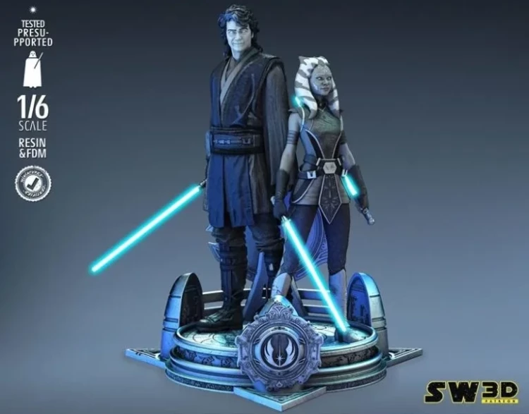 Ahsoka and Anakin - Star Wars