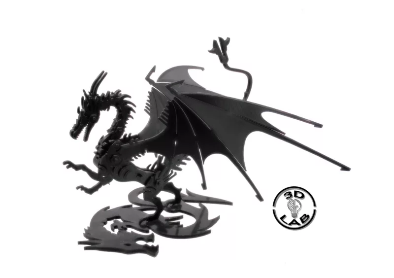 Dragon flexible - articulated puzzle