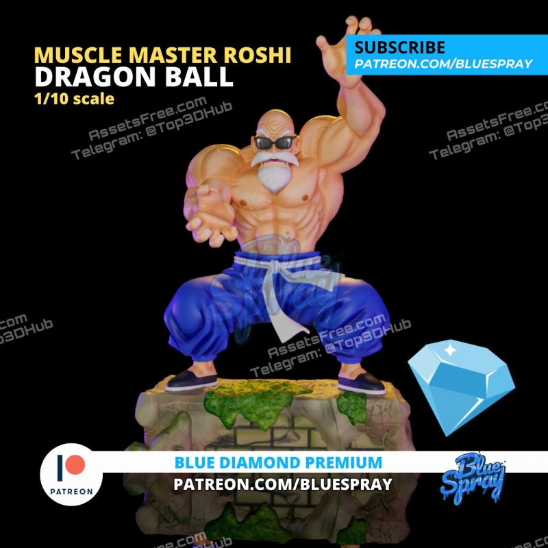 Muscle Master Roshi Sculpture