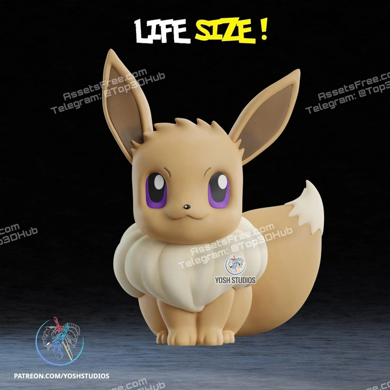 Eevee – pokemon » 3D print model Download free