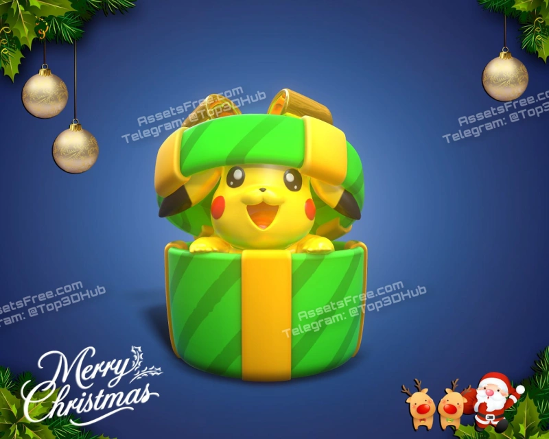 Pikachu - Merry Christmas! - Christmas pokemon