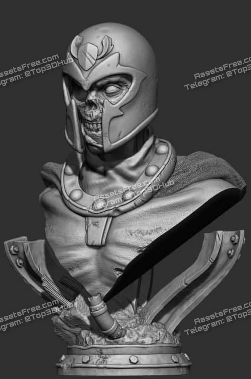 Zombie Magneto Bust