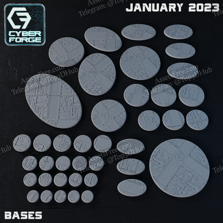 Cyber-Forge Miniatures - Bases -January 2024