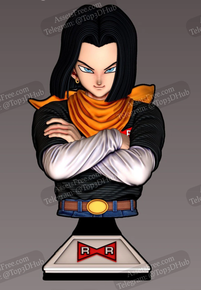 Android 17 | 3D print model | AssetsFree.com