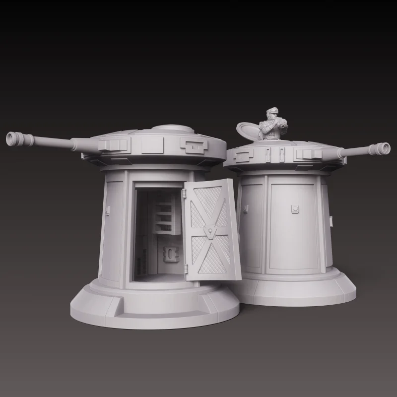 Alliance Defense Turret – Star Wars ‣ 3D print model ‣ AssetsFree.com