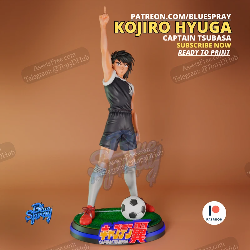 Kojiro Hyuga Sculpture - Captain Tsubasa