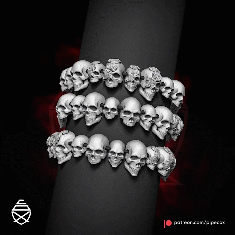 Skull Roses - Beads