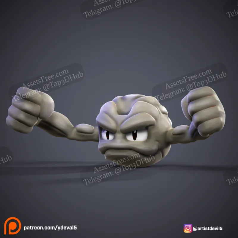 Geodude: From Grounded Rock to 3D Printed Gem