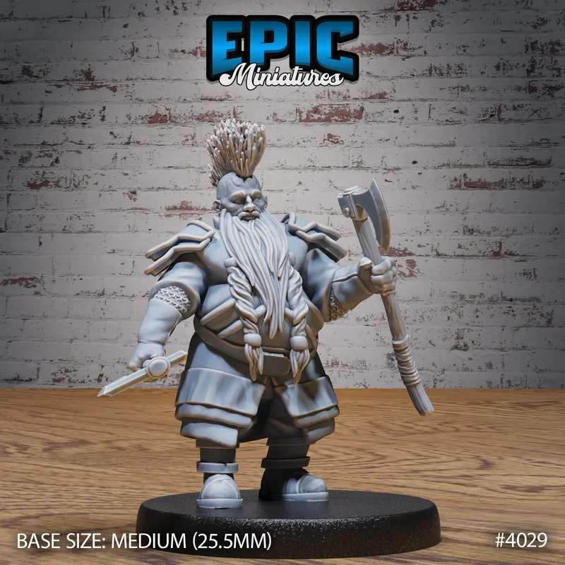 Villager Dwarf Warrior (Medium)