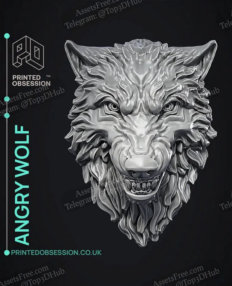 Angry Wolf - Wall Decoration