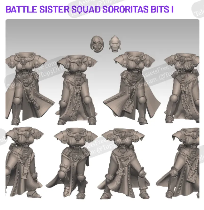 Battle Sisters Squad Sororitas Bits