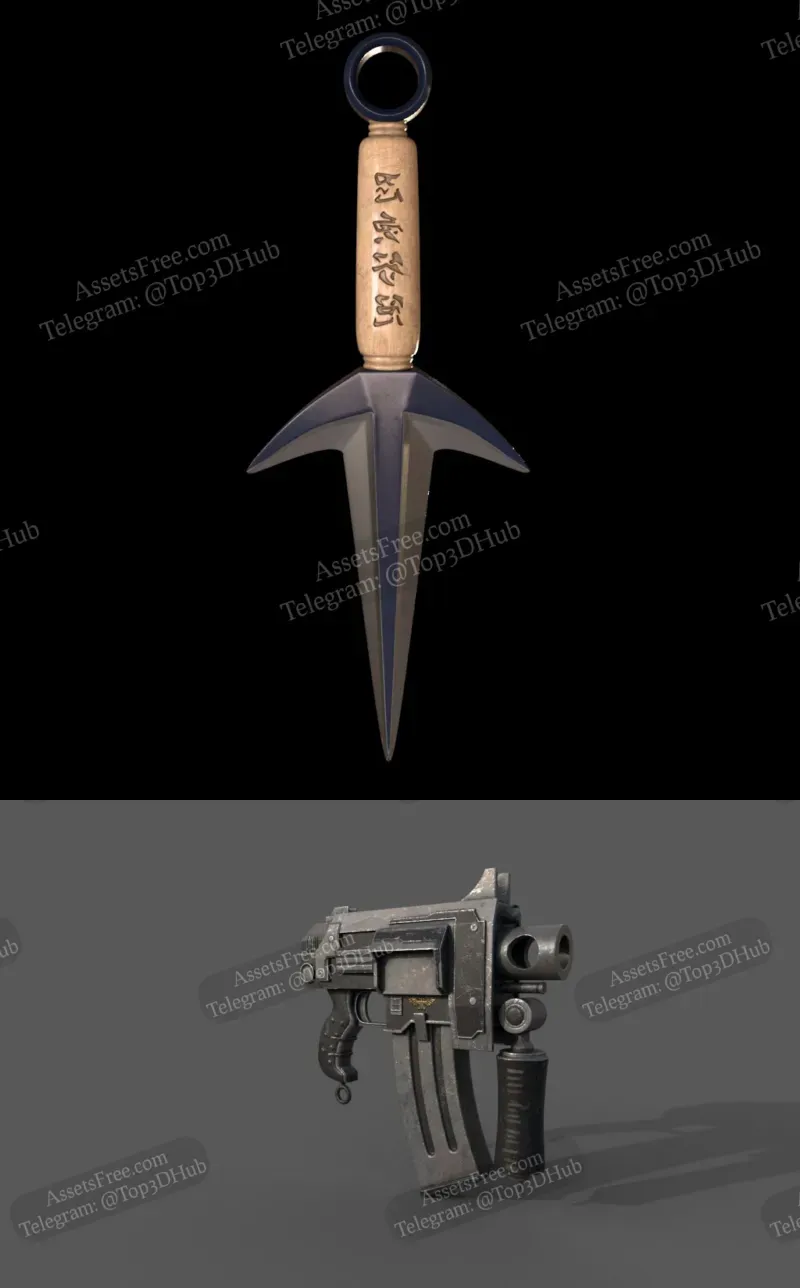 Bolt Pistol and Minato Kunai