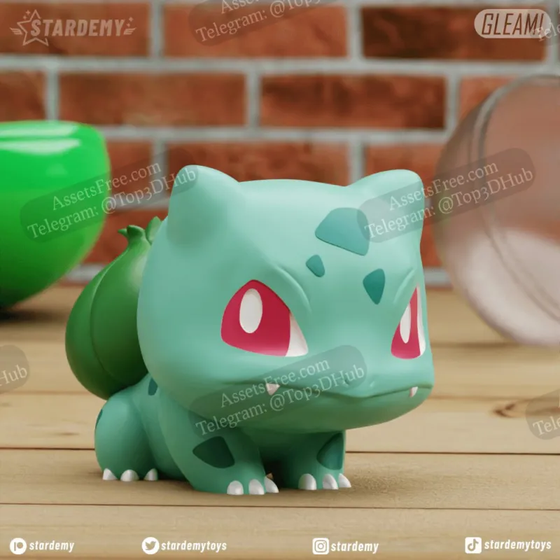 Bulbasaur Gleam - Chibi Pokemon