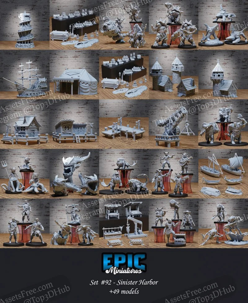 Epic Miniatures - Sinister Harbor Set 92