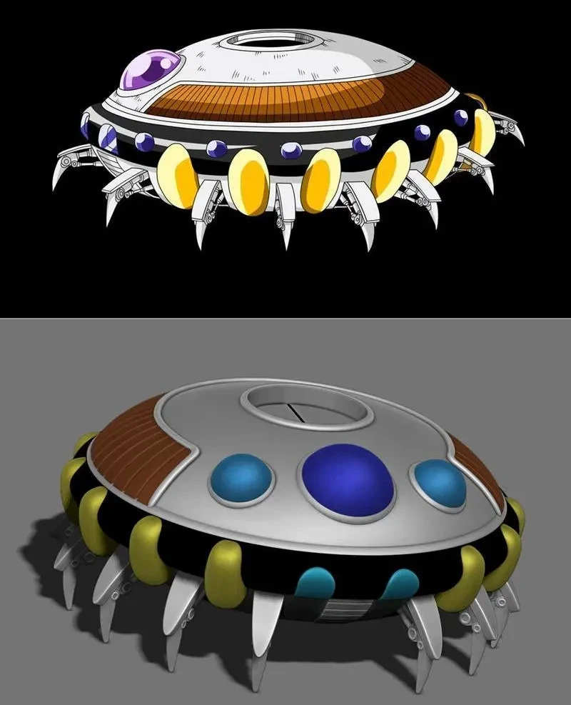 Frieza's spaceship from Dragon Ball Z
