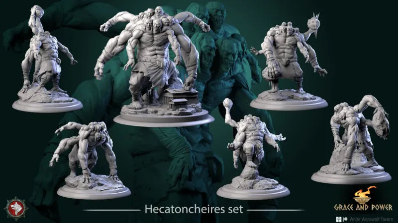 Unleash the Hundred-Handed Power: 3D Print a Hecatoncheires for Epic Encounters!