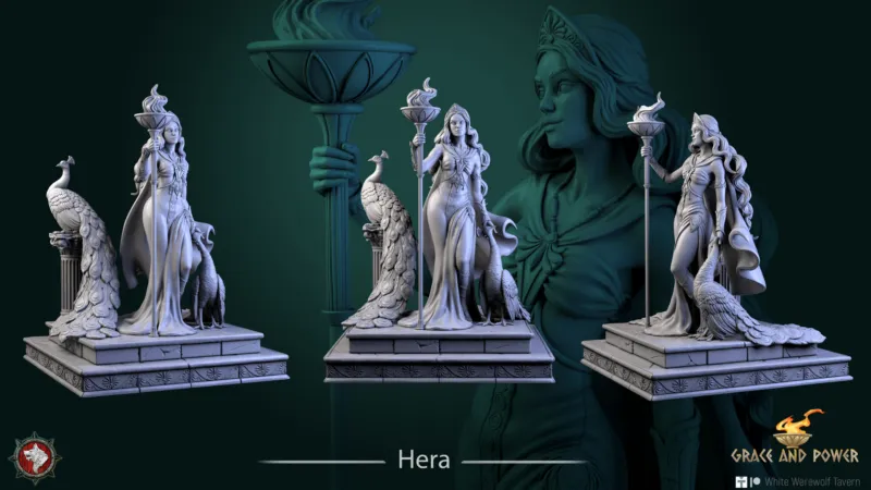 Unveiling the Queen: 3D Print Hera, Goddess of Women and Marriage
