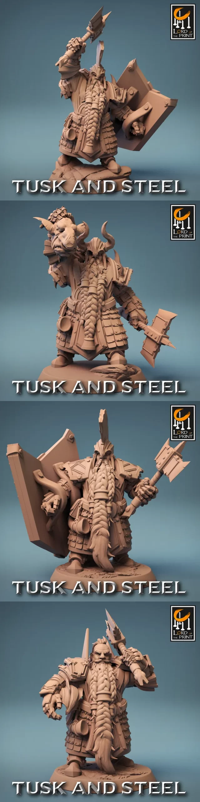 Lord of the Print - Tusk and Steel - Dwarf Soldiers - Axe