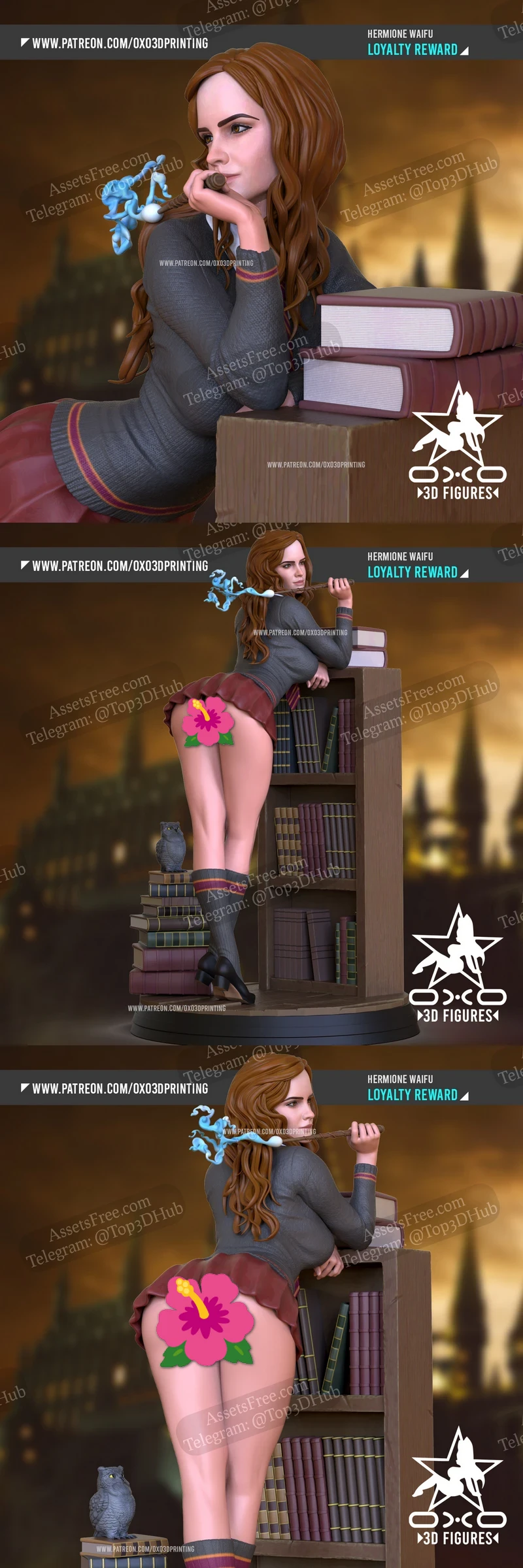 OXO3D - Hermione