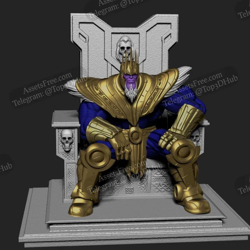 Old Thanos on Throne