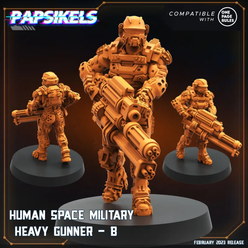 Papsikels - Human Space Military Heavy Gunnery B