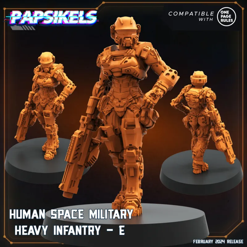Papsikels - Human Space Military Heavy Infantry E