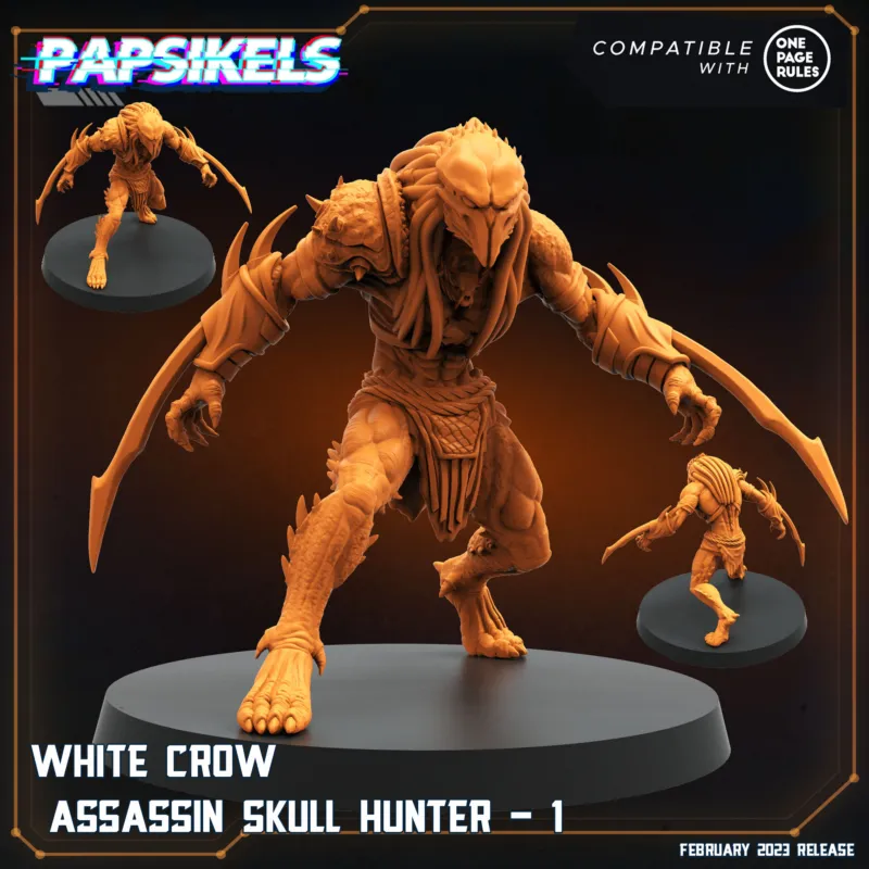 Papsikels - 202402 - White Crow Assassin Skull Hunter 1