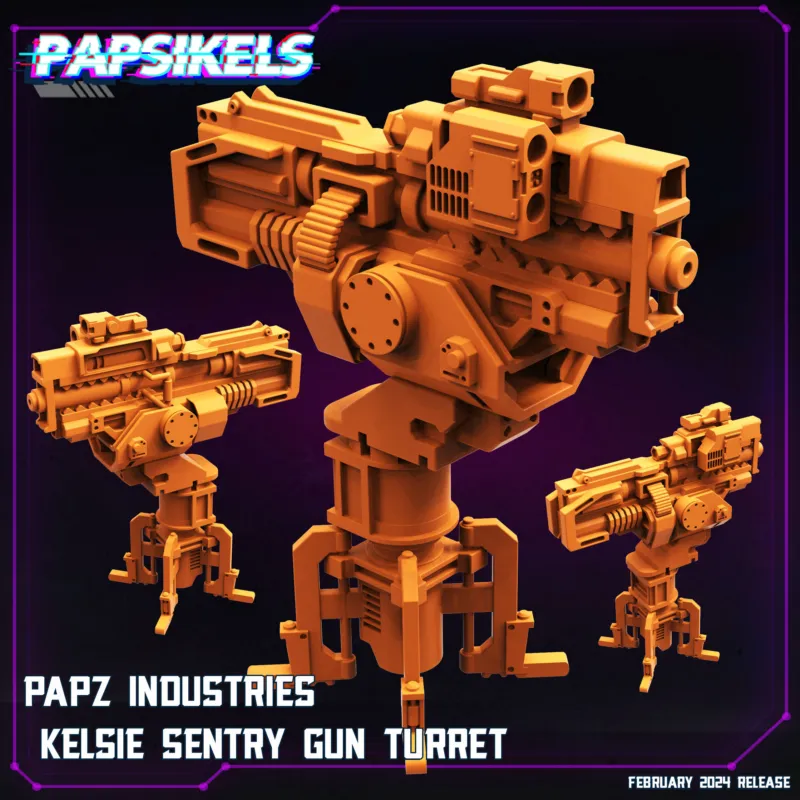 Papsikels Cyberpunk - PAPZ Industries Kelsie Sentry Gun Turret
