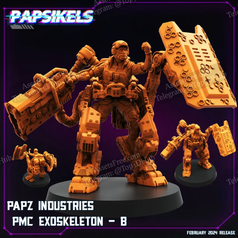 Papsikels Cyberpunk - PAPZ Industries Pmc Exoskeleton B