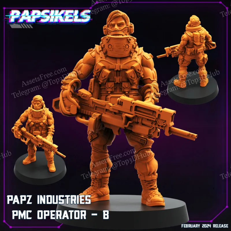 Papsikels Cyberpunk - PAPZ Industries Pmc Operator B