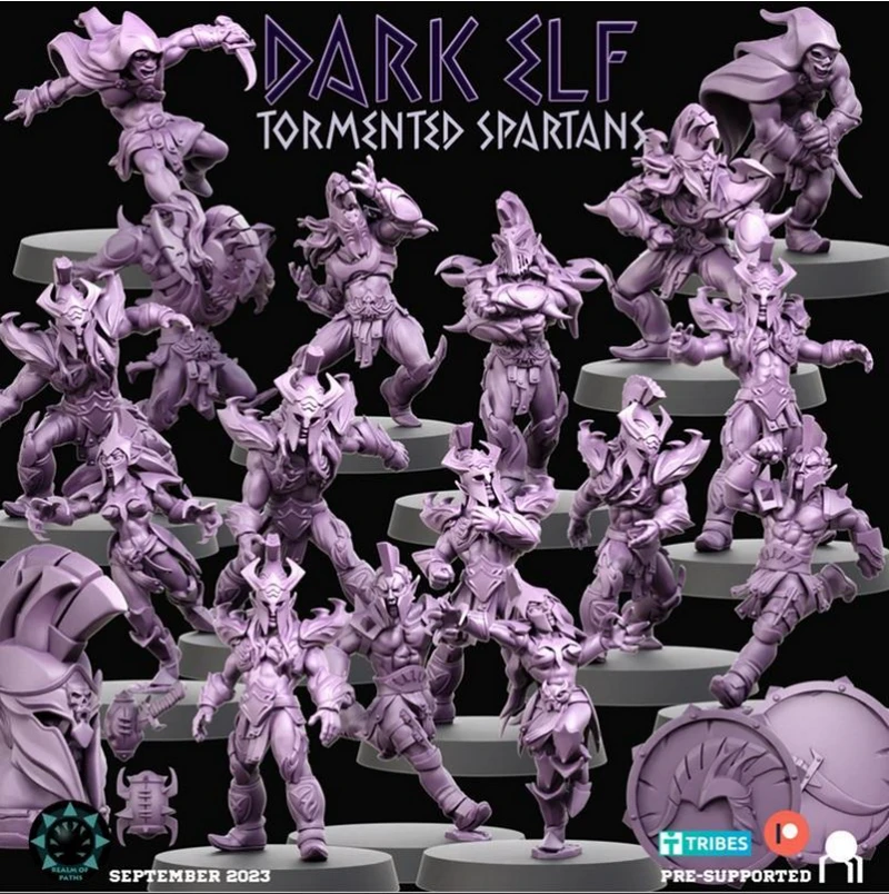 Realm of Paths - Dark Elf - Tormented Spartans