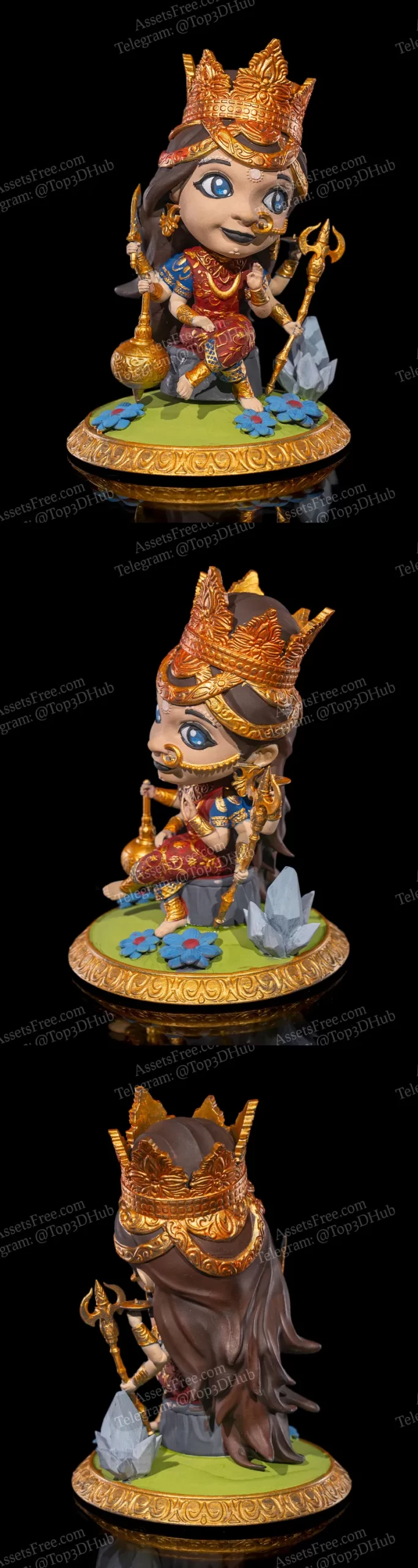 Chibi Durga The Victorious Conqueror