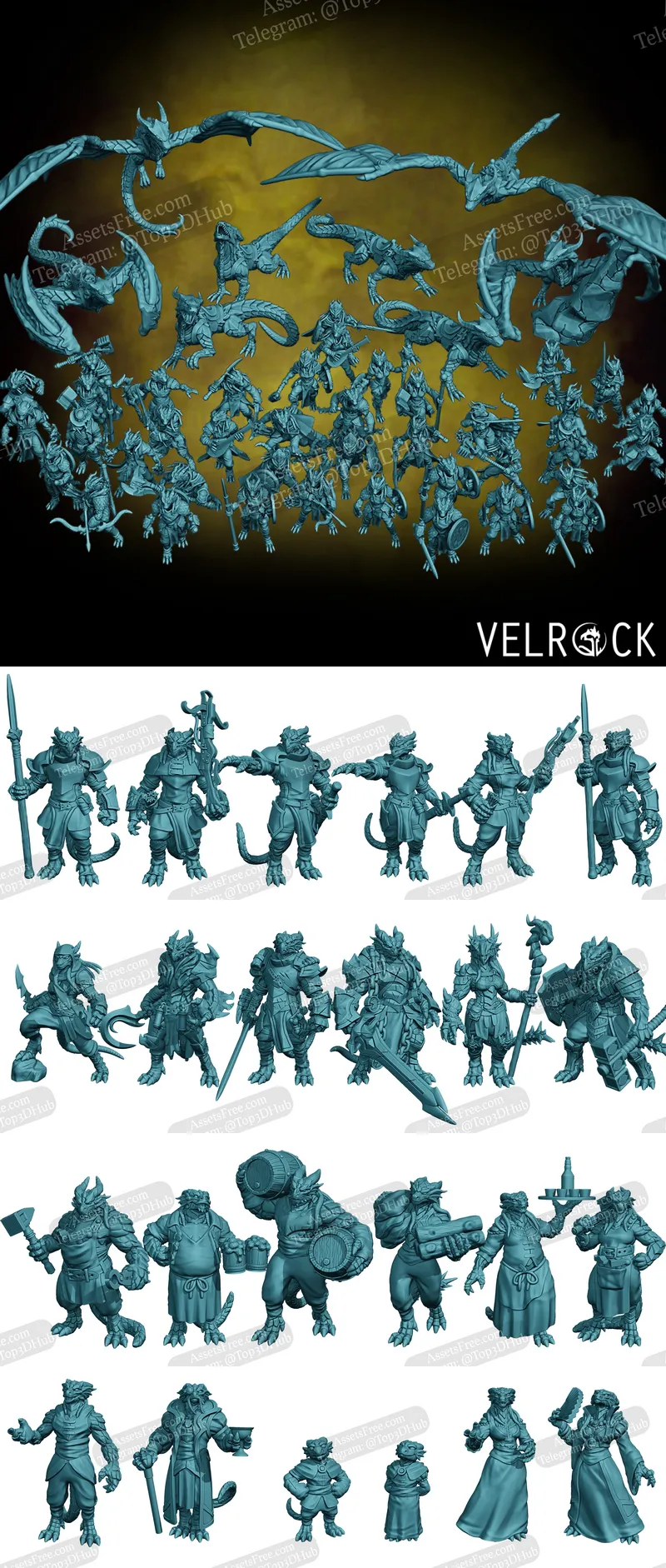 Unleash Your Inner Dragon Tamer with Velrock Art Miniatures' Company of Dragons