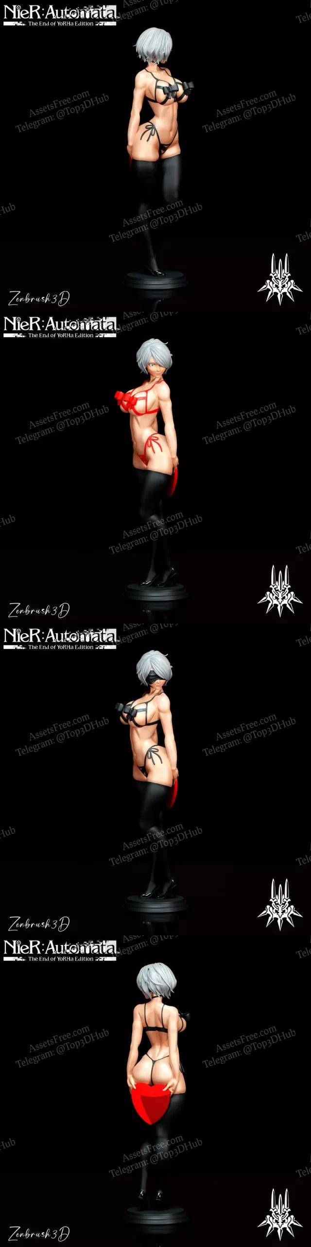 Unveiling the Enigma: 3D Print YoRHa No. 2 Type B (2B) from Nier: Automata