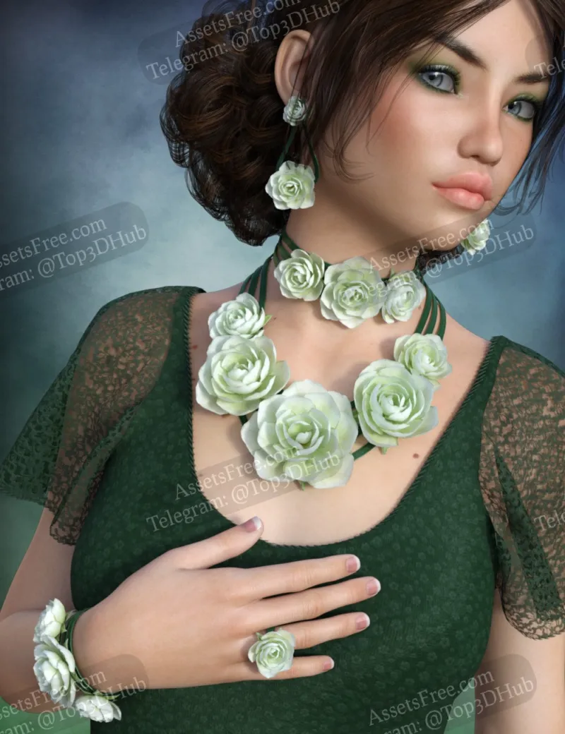 43759 - Rose Jewelry for Genesis 3 Female(s) - esha - [Jewelry]