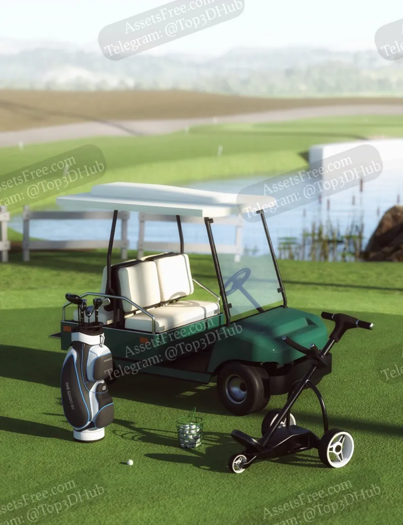 43789 - Golf Course Props - Mely3D - [Props]
