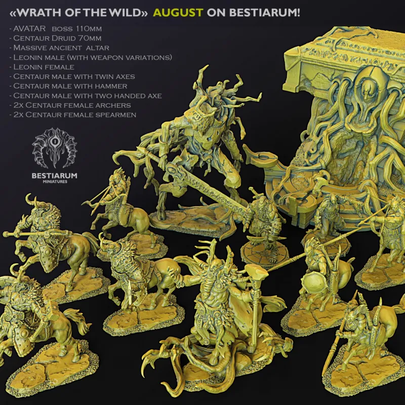 Bestiarum Miniatures - August 2020 - Wrath of the Wild