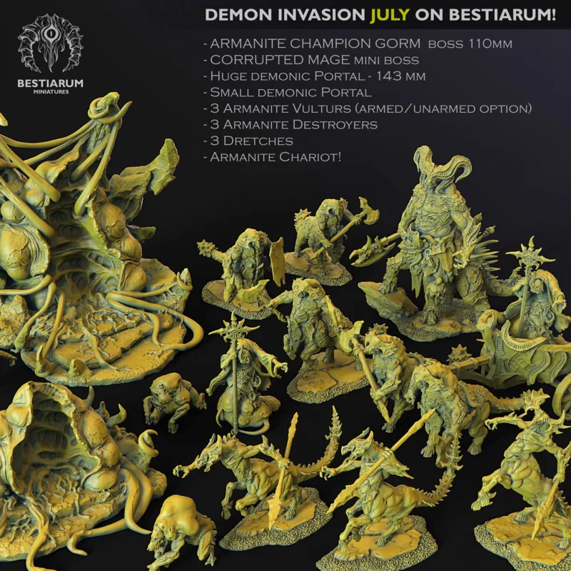 Bestiarum Miniatures - July 2020 - Demon Invasion