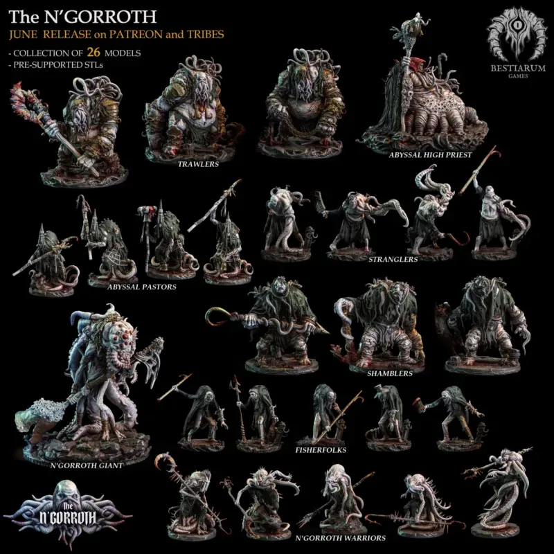 Bestiarum Miniatures - June 2022 - The N'Gorroth