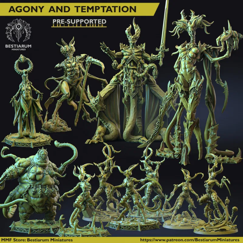 Bestiarum Miniatures - October 2022 - Agony and Temptation