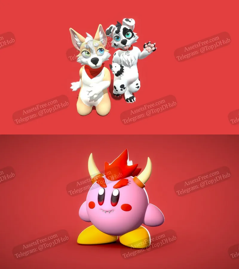 Adorable Crossovers: Buppy Dog Avatar and Bowser Kirby - A Tribute to Cute Chaos