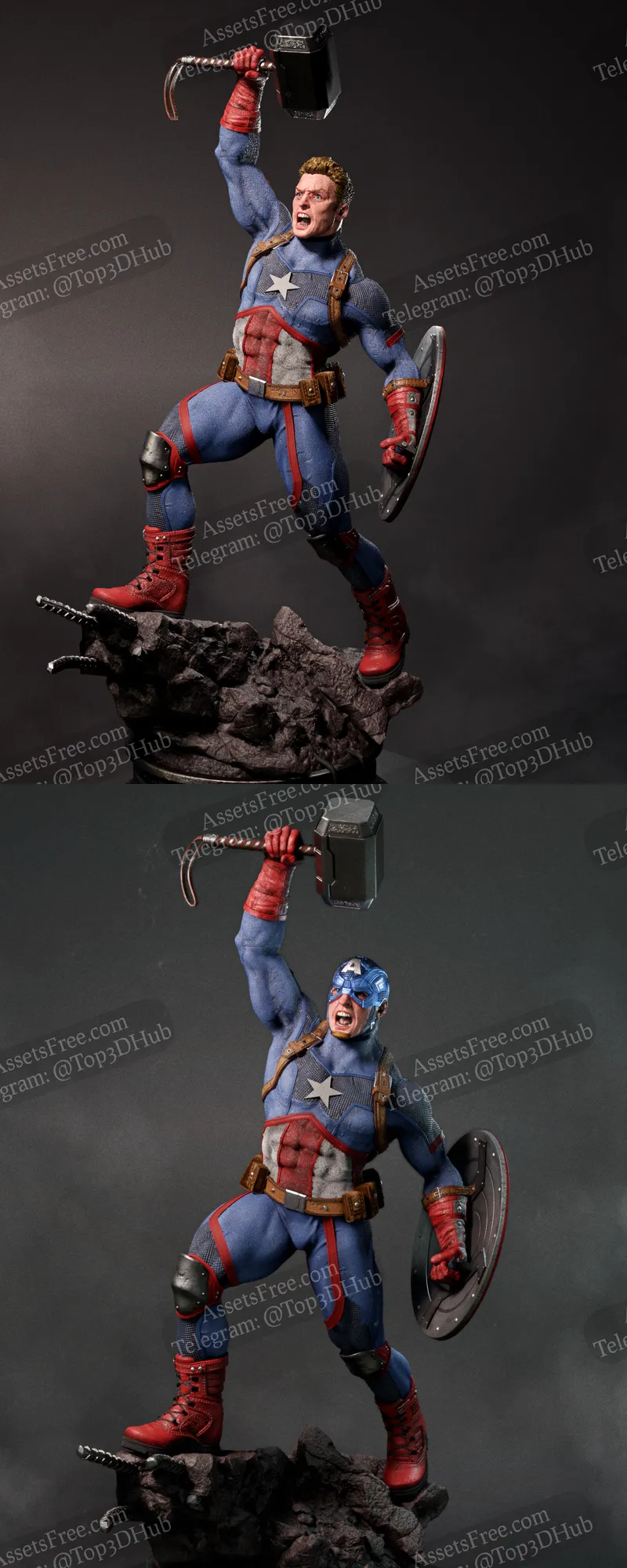 Captain America - Hammer Thor