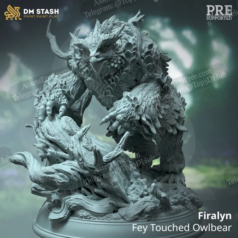 Firalyn - Fey Touched Owlbear