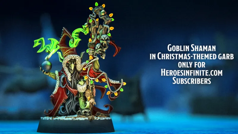 Grimble Sootcloak, Goblin Shaman - Christmas Version