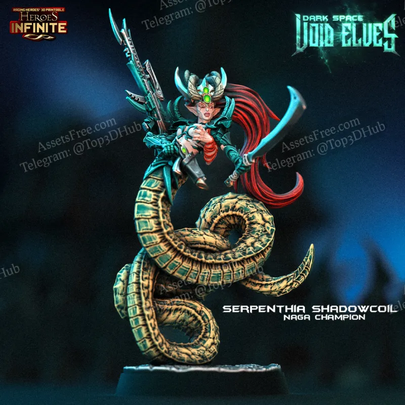 Heroes - Serpenthia Shadowcoil Naga Champion