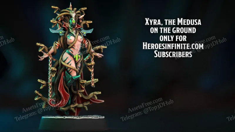 Heroes - Xyra the Medusa on the Ground