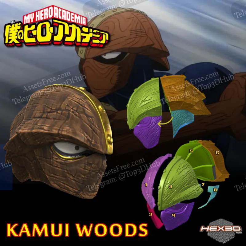Kamui Woods Helmet - My Hero Academia